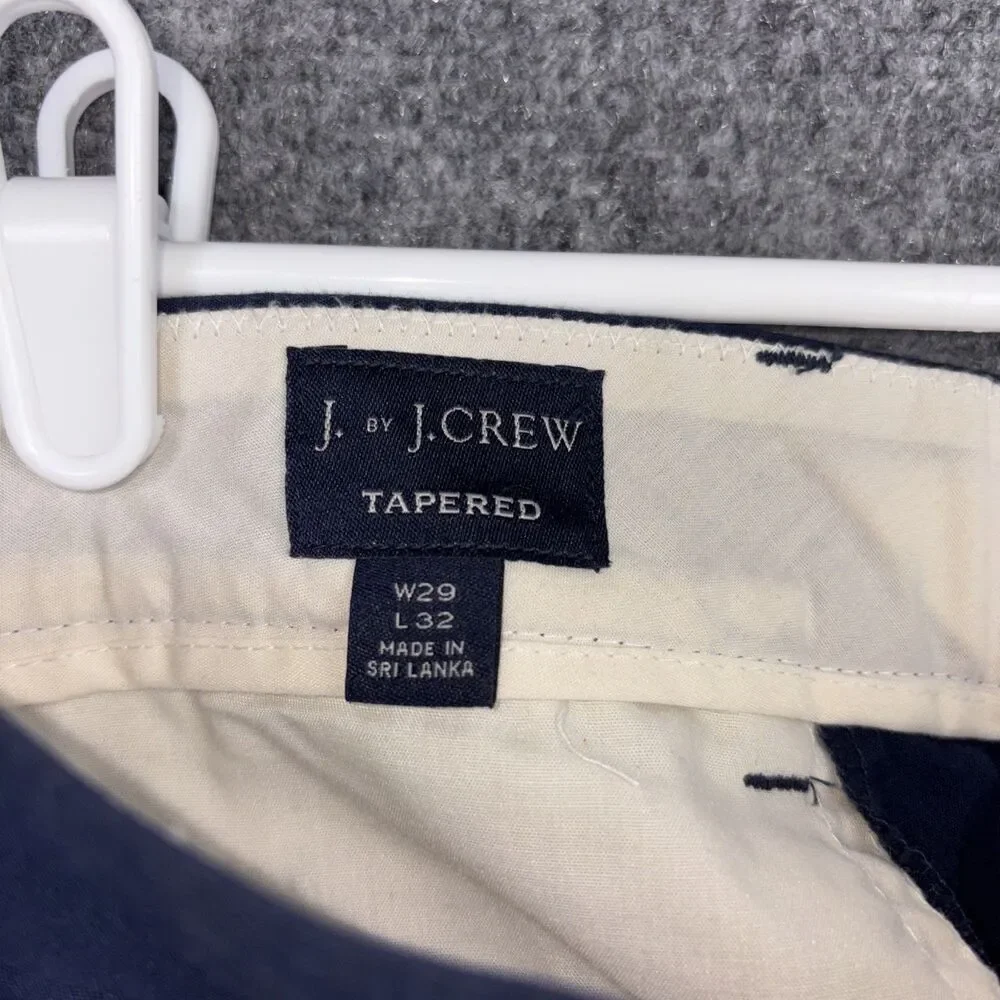 J by J.CREW Pants Mens Size 29 X 32 Blue Seersucker Slim Casual Tapered